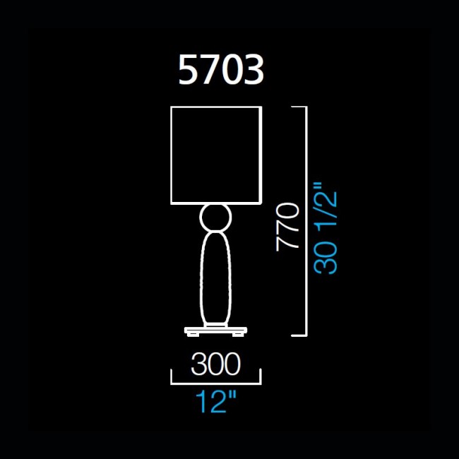 Настольная лампа Barovier&Toso Habana 5703/TO/NN