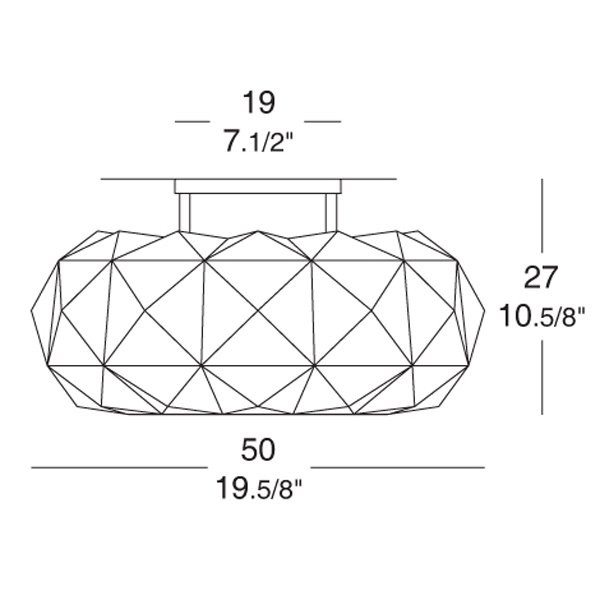 Потолочный светильник Leucos Deluxe 50 PL 0002264 Потолочный светильник Leucos Deluxe 50 PL 0002264