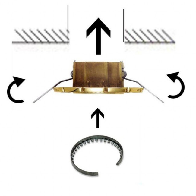 Встраиваемый спот (точечный светильник) IlParalume MARINA 7710 1819/BI Встраиваемый спот (точечный светильник) IlParalume MARINA 7710 1819/BI