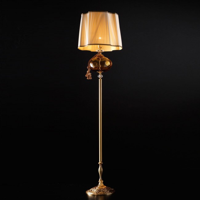 Торшер Euroluce Teseo PT1 gold Amber Торшер Euroluce Teseo PT1 gold Amber