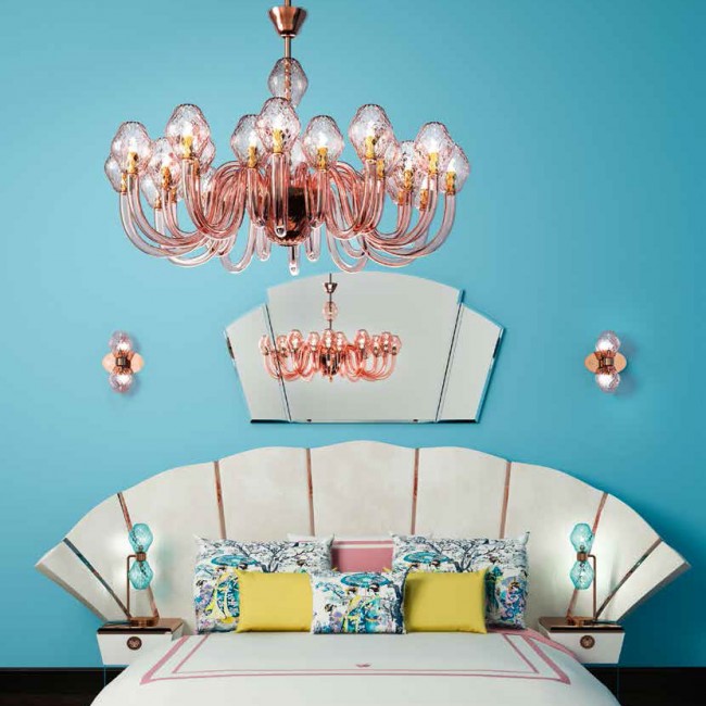 Люстра Beby Group Peonia 7701B01 Fuchsia Venice Люстра Beby Group Peonia 7701B01 Fuchsia Venice