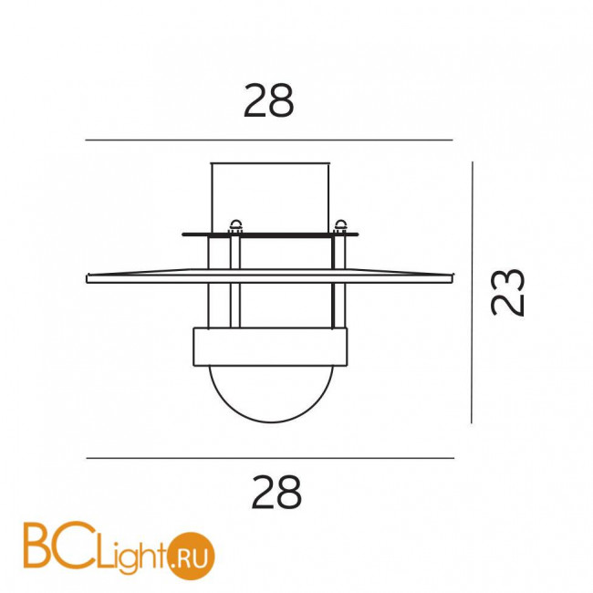 Уличный потолочный светильник Norlys Bergen 271B