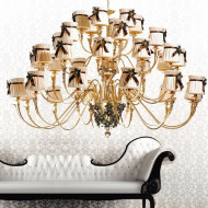 Люстра IlParalume MARINA 5524 1850/CH36/ORO24K/NR Люстра IlParalume MARINA 5524 1850/CH36/ORO24K/NR