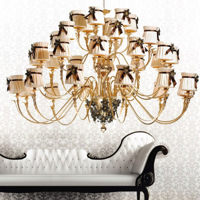 Люстра IlParalume MARINA 5524 1850/CH36/ORO24K/NR Люстра IlParalume MARINA 5524 1850/CH36/ORO24K/NR