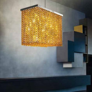 Подвесной светильник Masiero Cubo S/LONG/K G04 AM CUT CRYSTAL Подвесной светильник Masiero Cubo S/LONG/K G04 AM CUT CRYSTAL