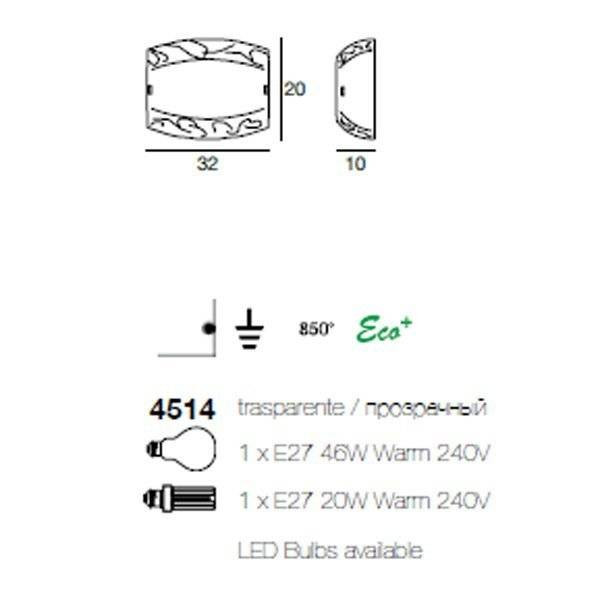 Настенный светильник Linea Light Syberia 4514