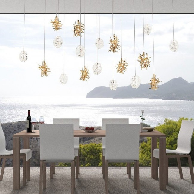 Потолочный светильник IDL Stardust 608SR/10+8 light gold + transparent and light gold Потолочный светильник IDL Stardust 608SR/10+8 light gold + transparent and light gold