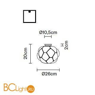 Потолочный светильник Fabbian Cloudy F21 E01 71