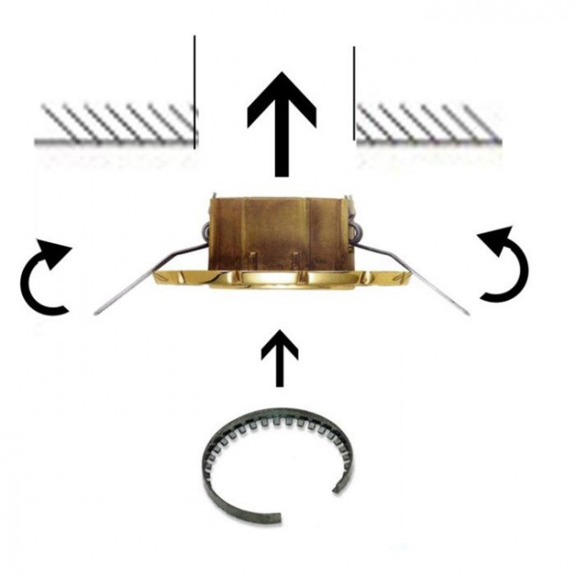Встраиваемый спот (точечный светильник) IlParalume MARINA 7710 1819/OV Встраиваемый спот (точечный светильник) IlParalume MARINA 7710 1819/OV