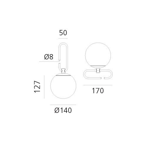 Настольный светильник Artemide nh 1217010A