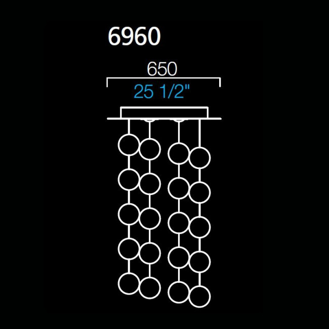 Каскад Barovier&Toso Optical 6960/CC Каскад Barovier&Toso Optical 6960/CC