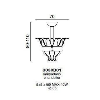 Подвесной светильник Beby Group Milano Deco 8030B01 Light gold Smoked Glass Подвесной светильник Beby Group Milano Deco 8030B01 Light gold Smoked Glass