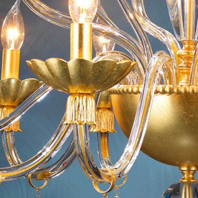 Люстра Euroluce Florentia L8+4 Gold Люстра Euroluce Florentia L8+4 Gold