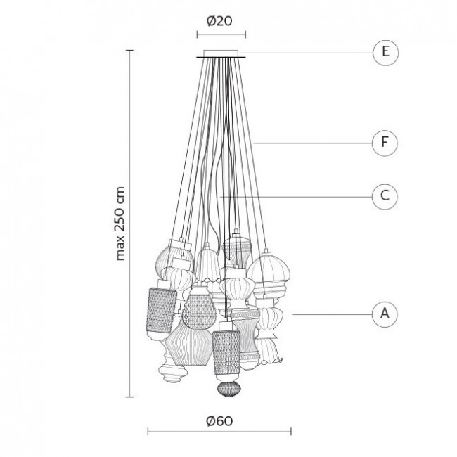 Подвесной светильник Karman Ceraunavolta SE134 1S 00D