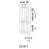 Подвесной светильник Vistosi Lio SP 5 E27 CR/BC NI Подвесной светильник Vistosi Lio SP 5 E27 CR/BC NI