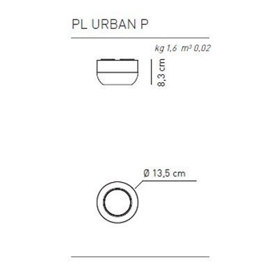 Потолочный светильник Axo Light Urban & Urban mini PL URBAN P BR XX LED Потолочный светильник Axo Light Urban & Urban mini PL URBAN P BR XX LED