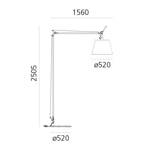 Торшер Artemide Tolomeo 0510010A