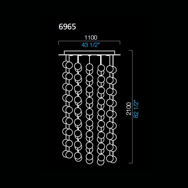 Каскад Barovier&Toso Optical 6965/CC Каскад Barovier&Toso Optical 6965/CC