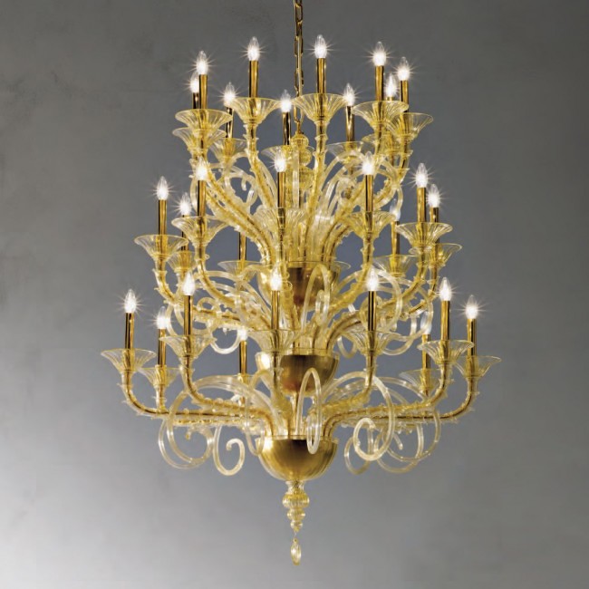 Люстра De Majo 6010 K10+10+10 060100K30 gold Люстра De Majo 6010 K10+10+10 060100K30 gold