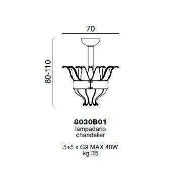 Подвесной светильник Beby Group Milano Deco 8030B01 Light gold Transparent Glass Подвесной светильник Beby Group Milano Deco 8030B01 Light gold Transparent Glass