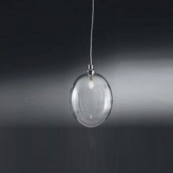 Подвесной светильник IDL Bolla 380/1S chrome / transparent Подвесной светильник IDL Bolla 380/1S chrome / transparent