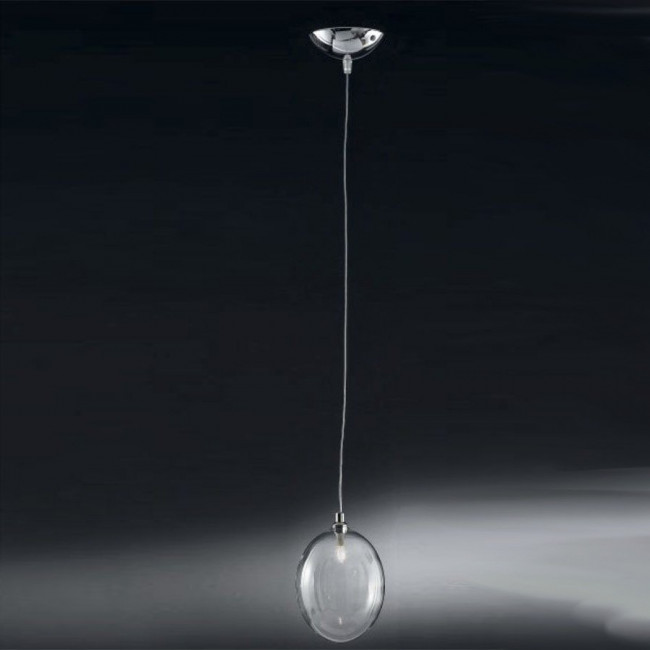 Подвесной светильник IDL Bolla 380/1S chrome / transparent Подвесной светильник IDL Bolla 380/1S chrome / transparent