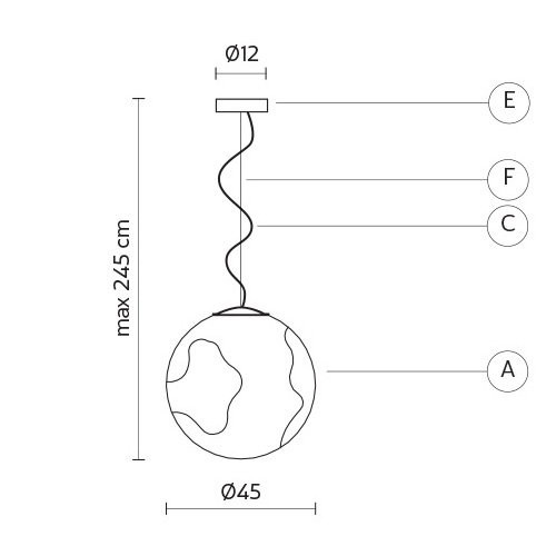 Подвесной светильник Karman Ululi-Ulula SE648PG