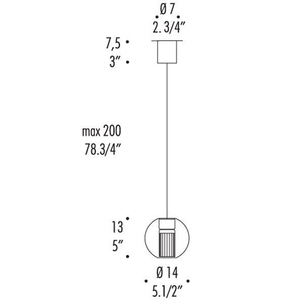 Подвесной светильник Leucos FAIRY S S 0003277 Подвесной светильник Leucos FAIRY S S 0003277