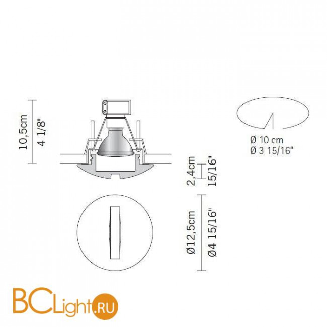 Встраиваемый светильник Fabbian Jnat D27 F04 01 Встраиваемый светильник Fabbian Jnat D27 F04 01