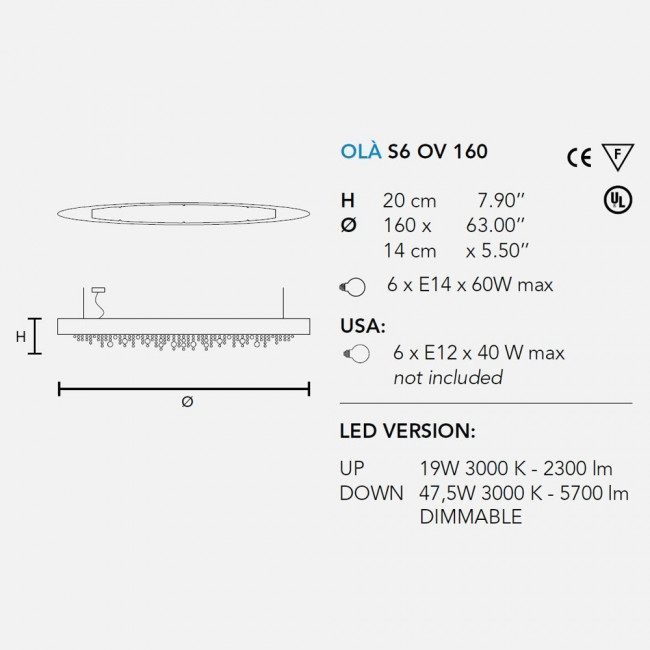 Подвесной светильник Masiero Ola S6 OV 160 F03 / Copper pendants Подвесной светильник Masiero Ola S6 OV 160 F03 / Copper pendants