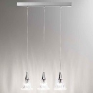 Подвесной светильник Renzo Del Ventisette Ohlala BIN14490/3 DEC. cromo CRISTALLO TRASPARENTE Подвесной светильник Renzo Del Ventisette Ohlala BIN14490/3 DEC. cromo CRISTALLO TRASPARENTE