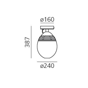 Потолочный светильник Artemide Incalmo 1906120A+1908020A