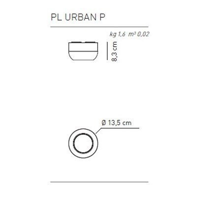 Потолочный светильник Axo Light Urban & Urban mini PL URBAN P NI XX LED Потолочный светильник Axo Light Urban & Urban mini PL URBAN P NI XX LED