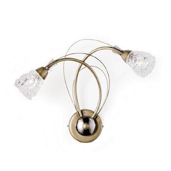 Бра Masca Luna 1865/A2 Ottone nichel / Glass 576 Бра Masca Luna 1865/A2 Ottone nichel / Glass 576