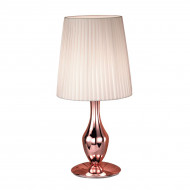 Настольная лампа IDL Glamour 531/1L coppery / ivory plisse Настольная лампа IDL Glamour 531/1L coppery / ivory plisse