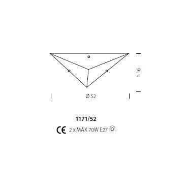 Потолочный светильник Sylcom Memmo 1171/52 B CO Потолочный светильник Sylcom Memmo 1171/52 B CO