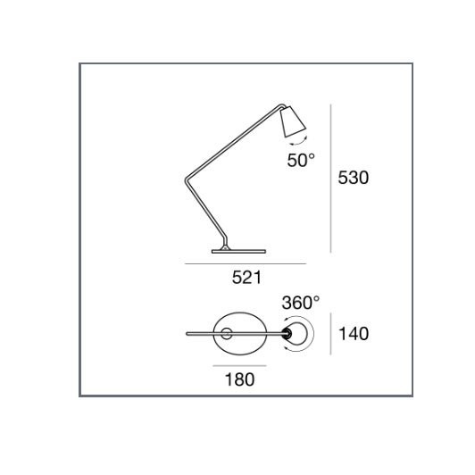 Настольная лампа Linea Light Conus 7540 Настольная лампа Linea Light Conus 7540