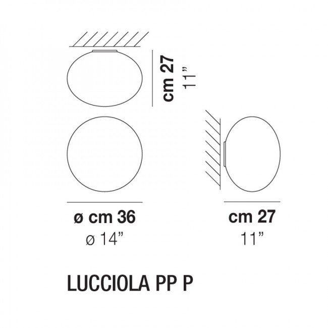Потолочный светильник Vistosi Lucciola PP P BC/ST BC LED I Потолочный светильник Vistosi Lucciola PP P BC/ST BC LED I