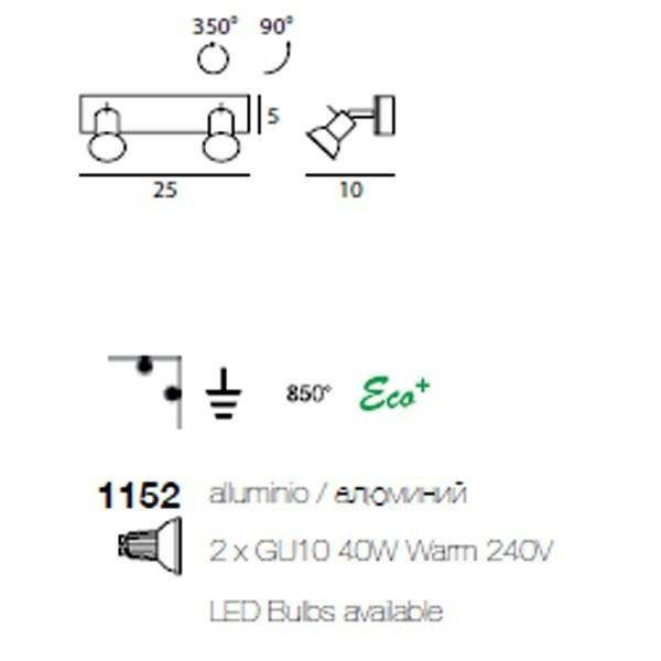 Спот (точечный светильник) Linea Light Spot collection 1152 Спот (точечный светильник) Linea Light Spot collection 1152