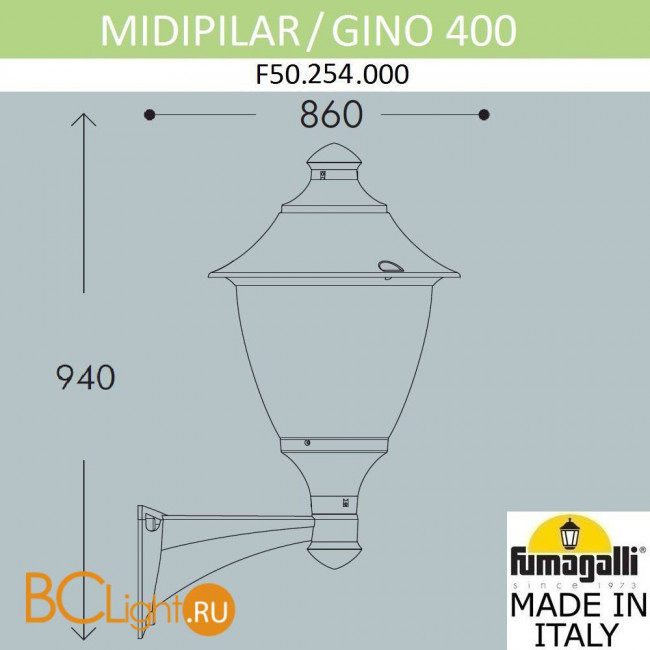 Уличный настенный светильник Fumagalli Gino F50.254.000.AXE27 Уличный настенный светильник Fumagalli Gino F50.254.000.AXE27