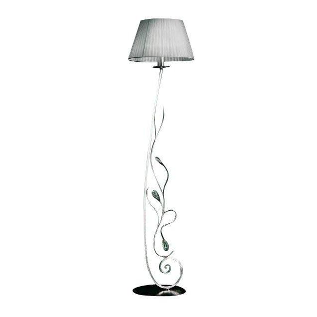 Торшер MM Lampadari Pavone 6920/LT1 V2556 With White Organza Торшер MM Lampadari Pavone 6920/LT1 V2556 With White Organza