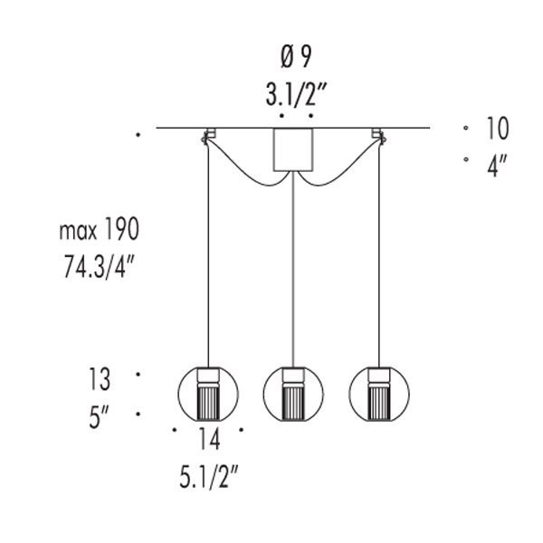 Подвесной светильник Leucos FAIRY S S D3 0003278 Подвесной светильник Leucos FAIRY S S D3 0003278