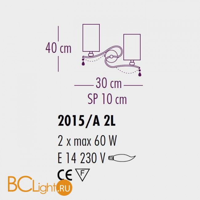 Бра Bellart Delhia 2015/A2L 08/P06