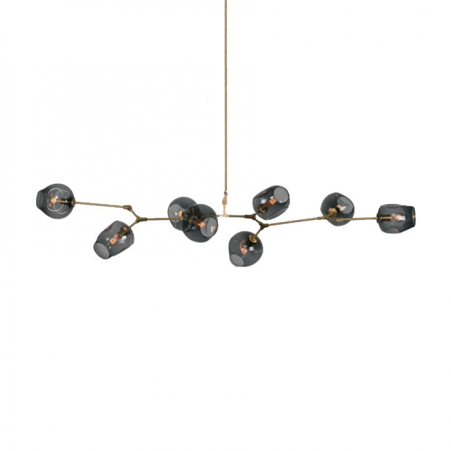 Люстра DeLight Collection Bubble 8 brass/smoky KG0579P-8 brass/smoky Люстра DeLight Collection Bubble 8 brass/smoky KG0579P-8 brass/smoky