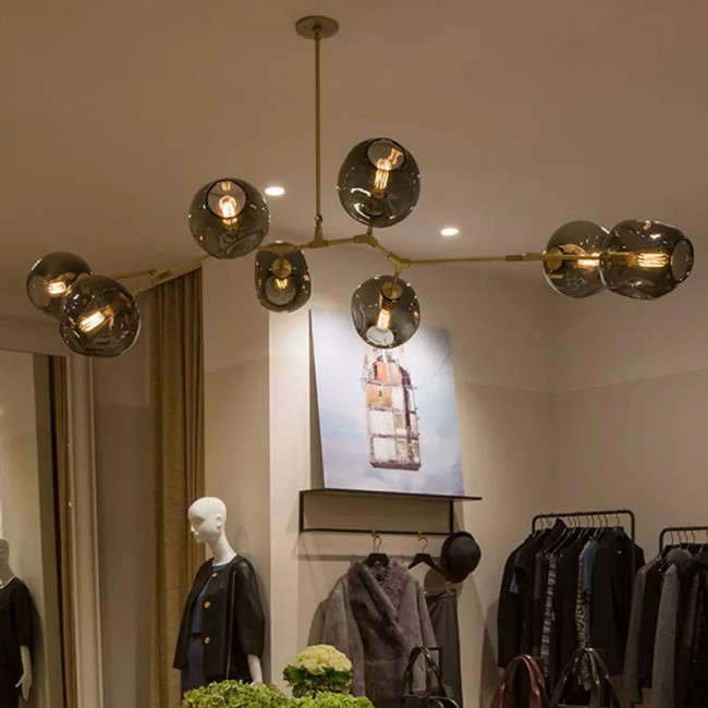 Люстра DeLight Collection Bubble 8 brass/smoky KG0579P-8 brass/smoky Люстра DeLight Collection Bubble 8 brass/smoky KG0579P-8 brass/smoky