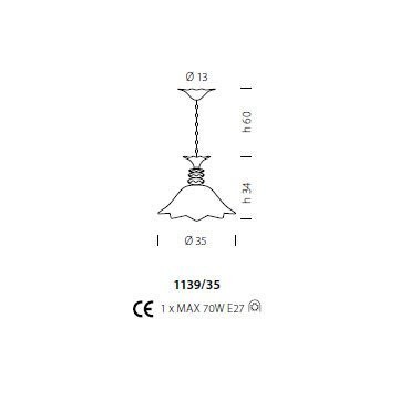 Подвесной светильник Sylcom Priuli 1139/35 D GR.A Подвесной светильник Sylcom Priuli 1139/35 D GR.A