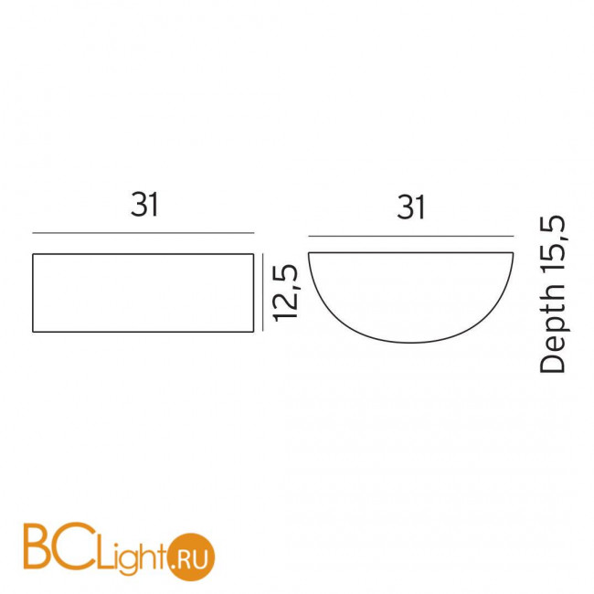 Уличный настенный светильник Norlys Vasa 127W