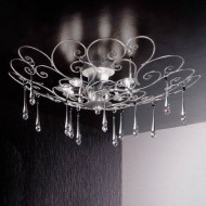 Потолочный светильник Masca Damasco 1828/8PL Argento Потолочный светильник Masca Damasco 1828/8PL Argento