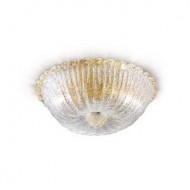 Потолочный светильник Renzo Del Ventisette "Floreale" PL 13825/2 DEC. Cristallo e oro Потолочный светильник Renzo Del Ventisette "Floreale" PL 13825/2 DEC. Cristallo e oro