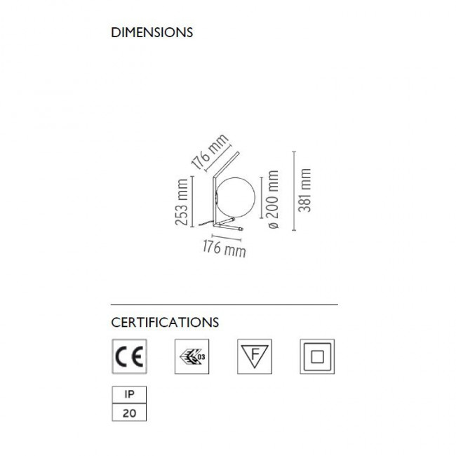 Настольная лампа Flos IC Lights IC T1 LOW Chrome F3171057 Настольная лампа Flos IC Lights IC T1 LOW Chrome F3171057